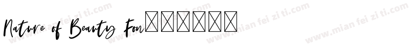 Nature of Beauty Fon字体转换